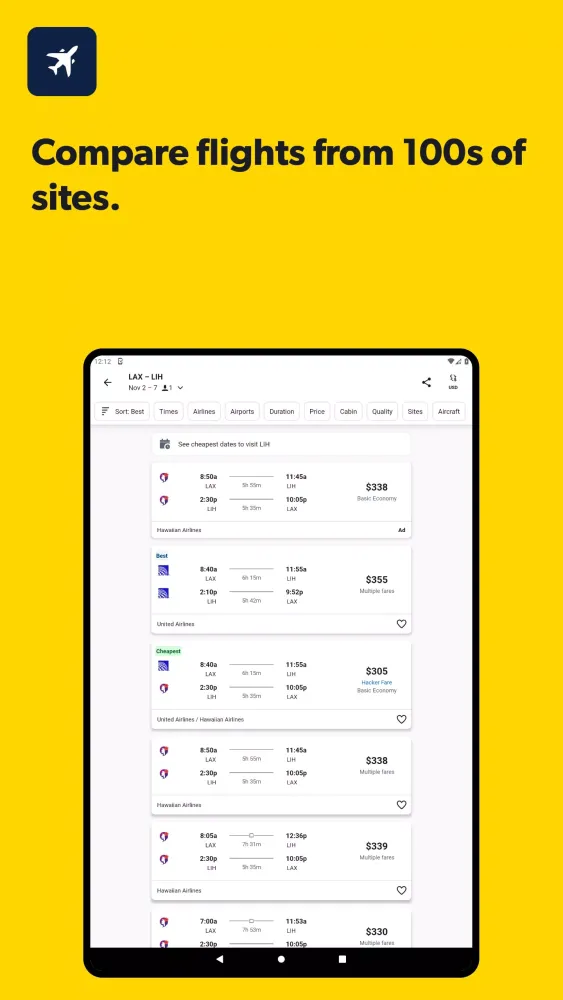 Cheapflights应用截图