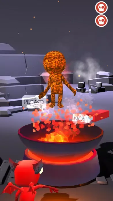 Capturas de tela do Go to Hell Game