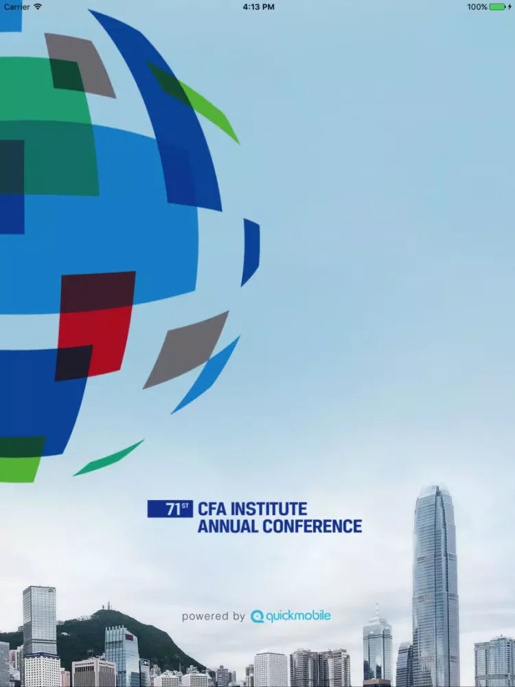 Zrzuty ekranu 71st CFA Institute Annual iPad 