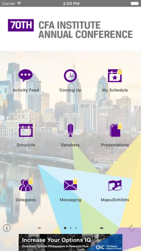 Capturas de pantalla de 70th CFA Institute Annual