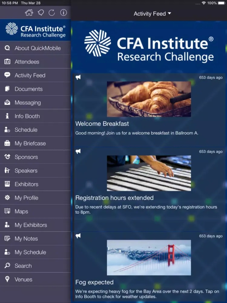Captures d'écran de CFA Research Challenge 2019 iPad 