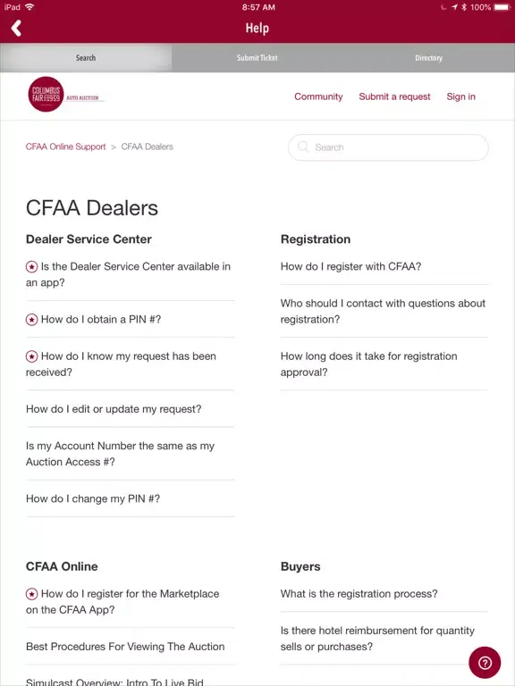 CFAA DSC iPad  سکرین شاٹس