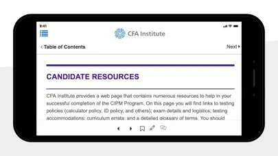 Tangkapan skrin CFA Institute Learning