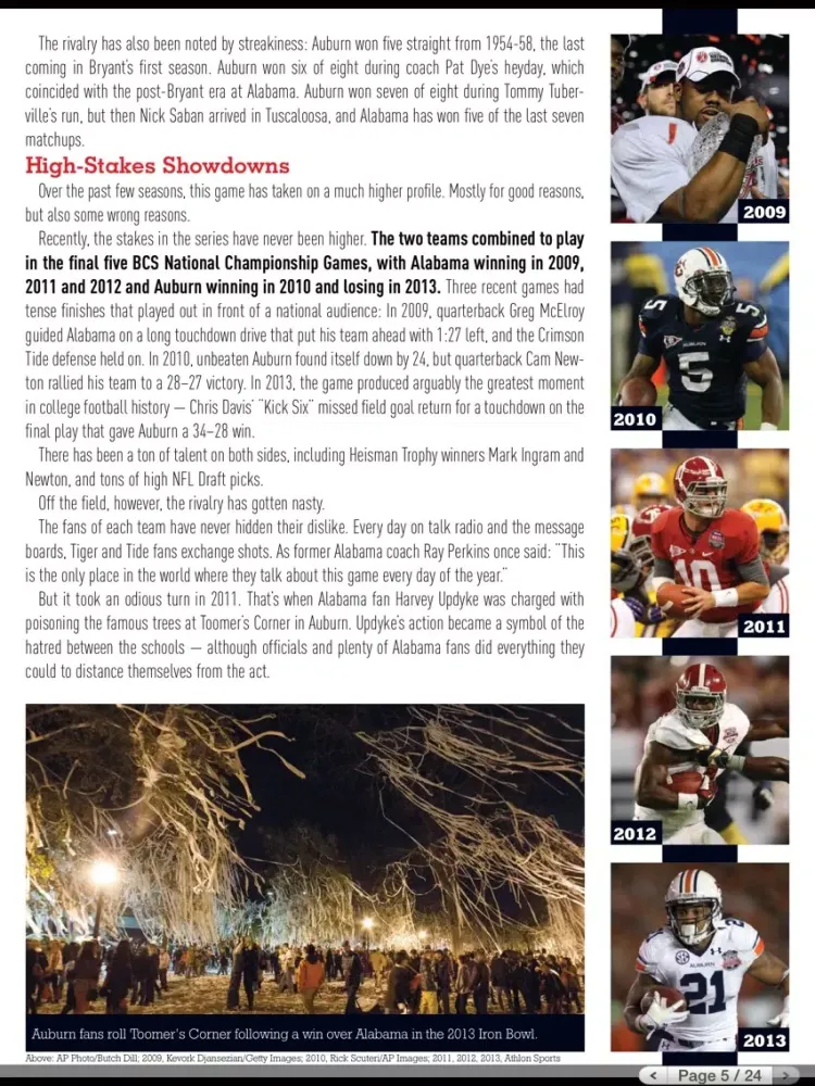 College Football Rivalry Series iPad  Screenshots