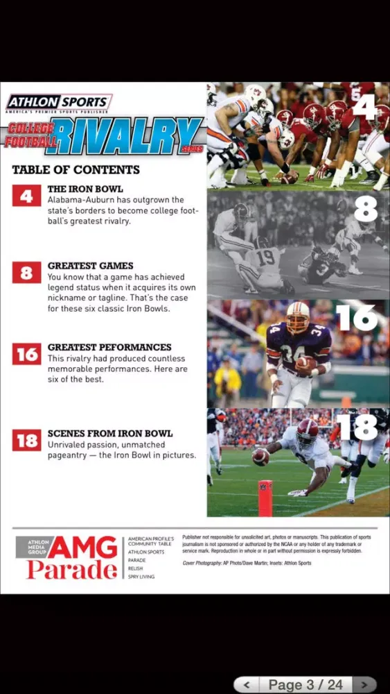 College Football Rivalry Series Screenshots