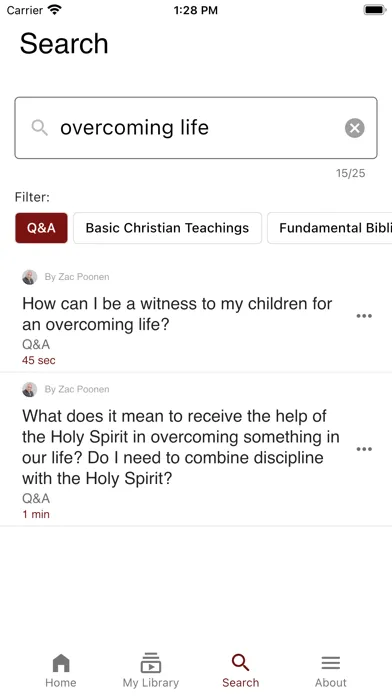 Bible Study with Zac Poonen Ekran Görüntüleri