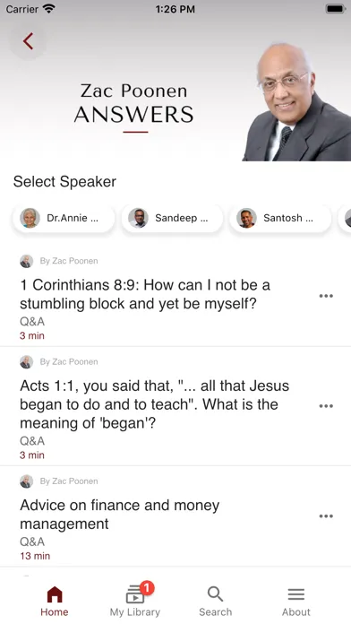 Bible Study with Zac Poonen Ekran Görüntüleri