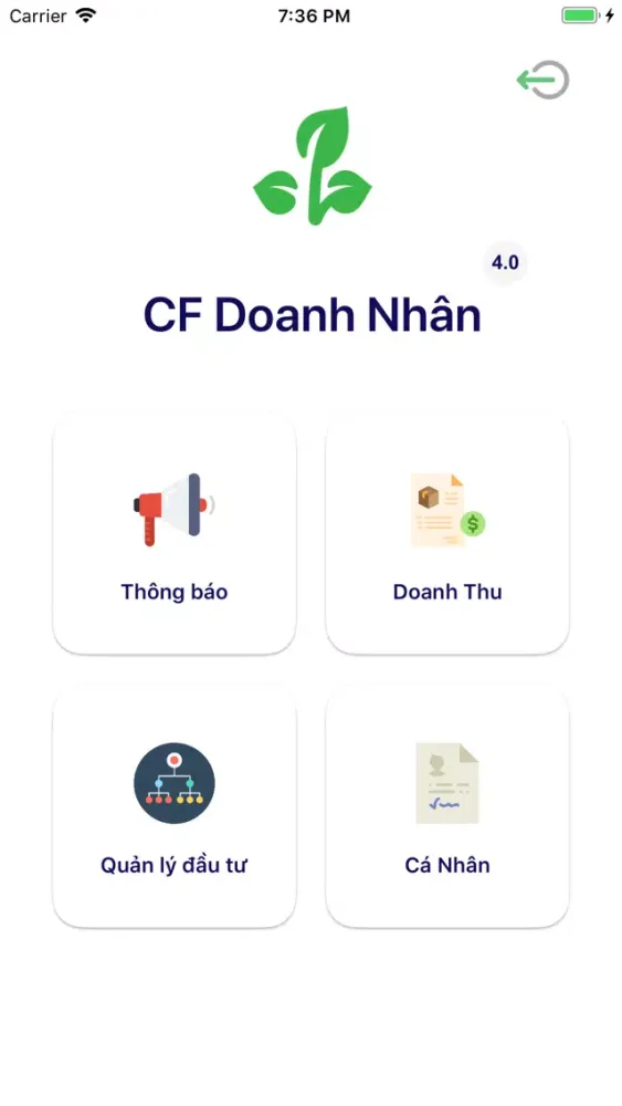Tangkapan skrin CF Doanh Nhan
