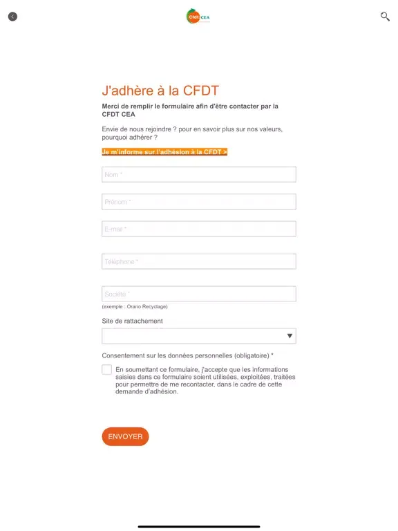 CFDT CEA iPad  স্ক্রিনশট