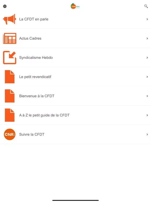 CFDT CEA iPad  স্ক্রিনশট