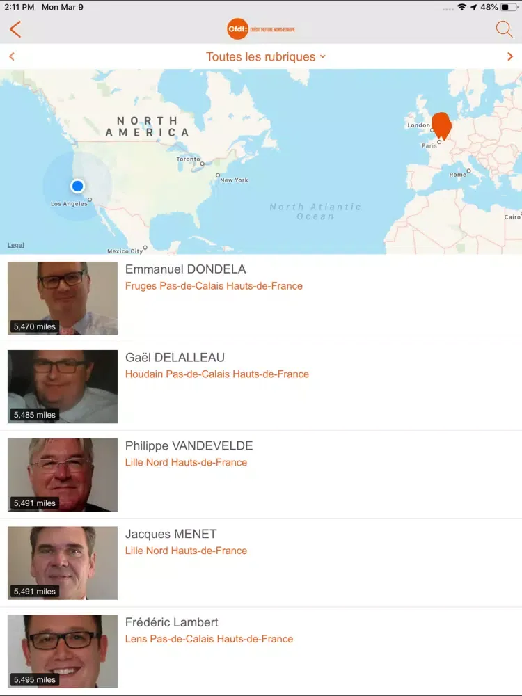 Captures d'écran de CFDT CMNE iPad 