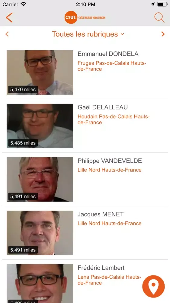 Captures d'écran de CFDT CMNE
