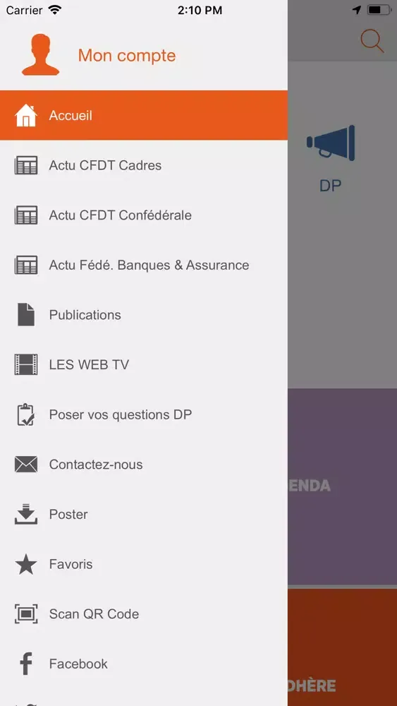 Captures d'écran de CFDT CMNE