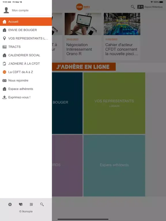CFDT Orano R iPad  স্ক্রিনশট