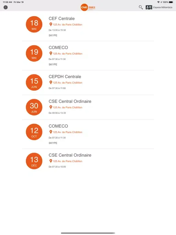 CFDT Orano R iPad  স্ক্রিনশট