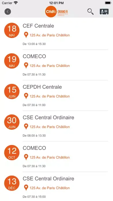 CFDT Orano R স্ক্রিনশট