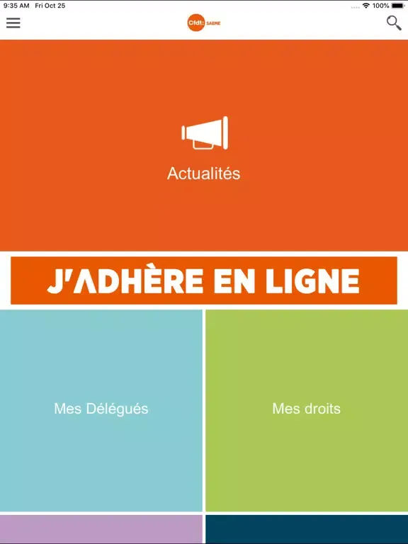 Capturas de pantalla de CFDT SAEME iPad 