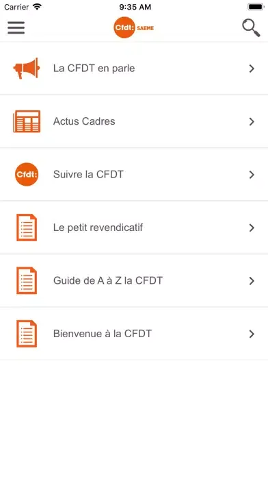 Capturas de pantalla de CFDT SAEME