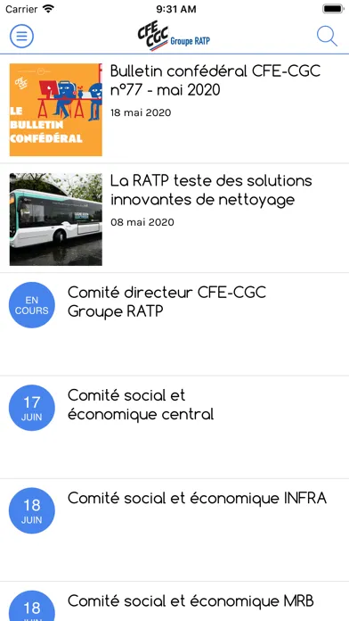 CFE-CGC Groupe RATP スクリーンショット