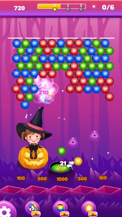 Captures d'écran de Bubble Shooter: Dark Halloween
