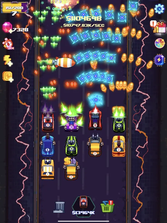 Zrzuty ekranu PixelCar: Idle Defense iPad 