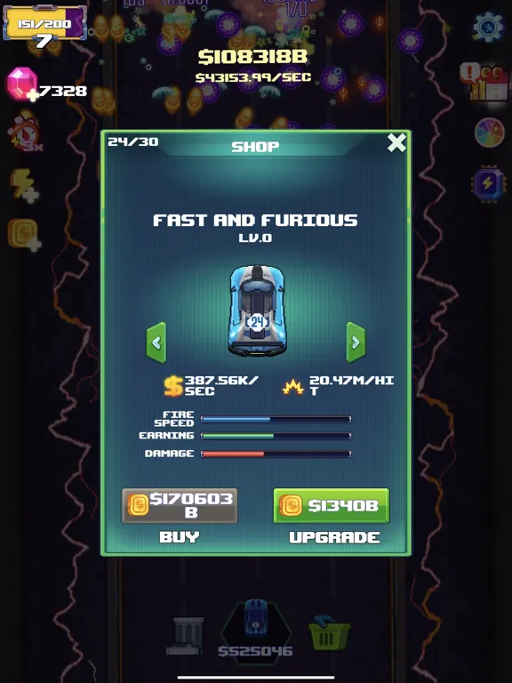 Zrzuty ekranu PixelCar: Idle Defense iPad 