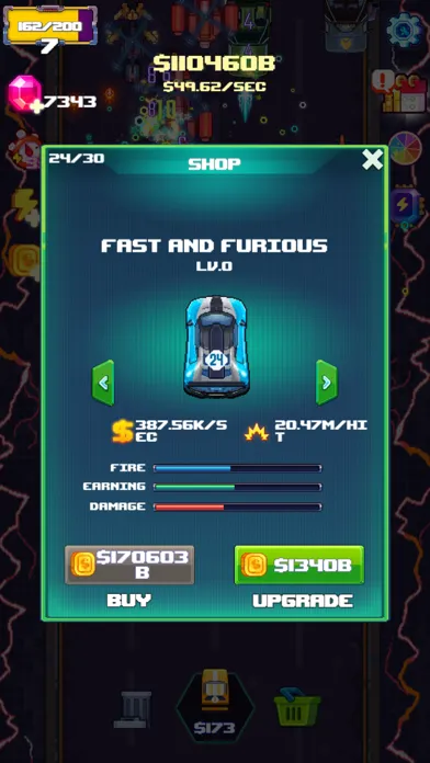 Zrzuty ekranu PixelCar: Idle Defense
