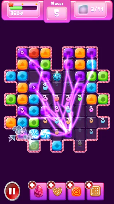 Screenshot di Mega Candy: A Match-3 game