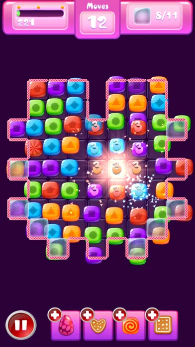 Screenshot di Mega Candy: A Match-3 game