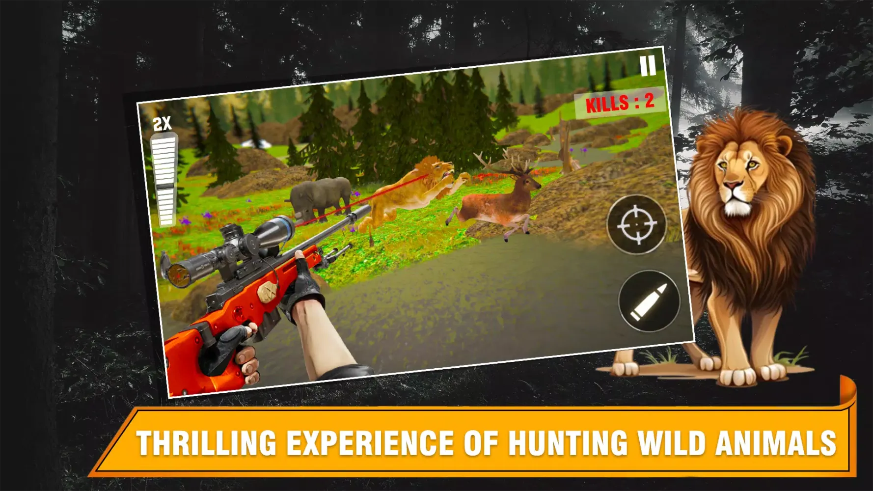 Zrzuty ekranu Deer Hunting Games:3D Shooting