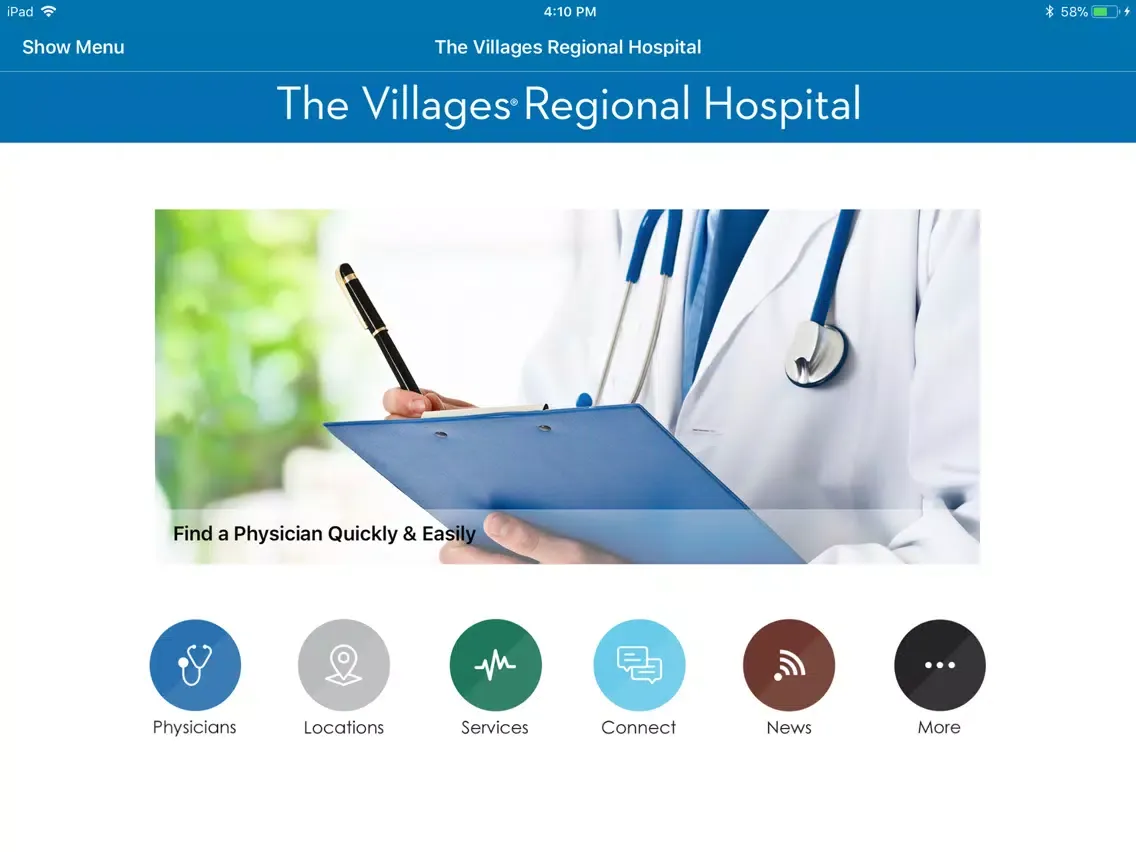The Villages Regional Hospital iPad  স্ক্রিনশট