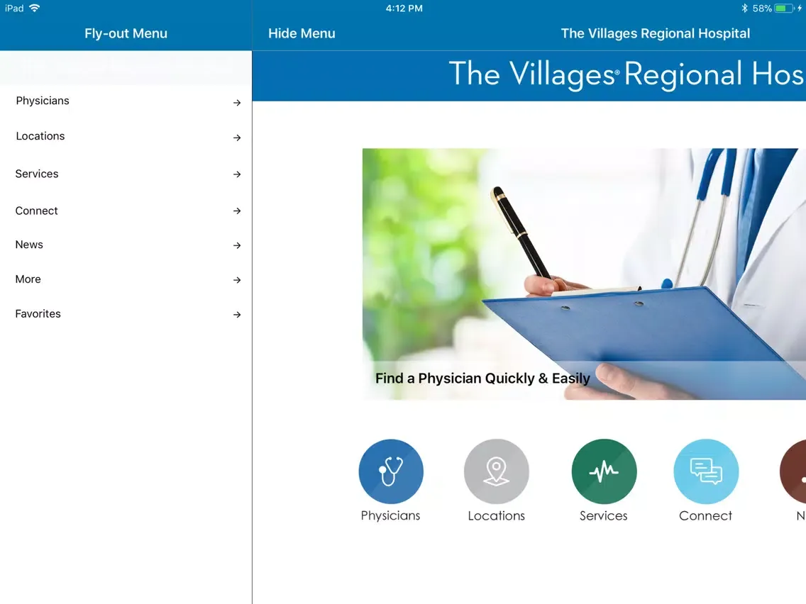 The Villages Regional Hospital iPad  স্ক্রিনশট