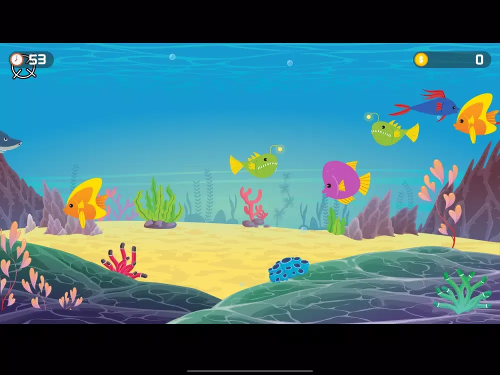 Tangkapan skrin Catch Fish In The Seabed iPad 