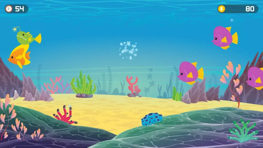 Tangkapan skrin Catch Fish In The Seabed