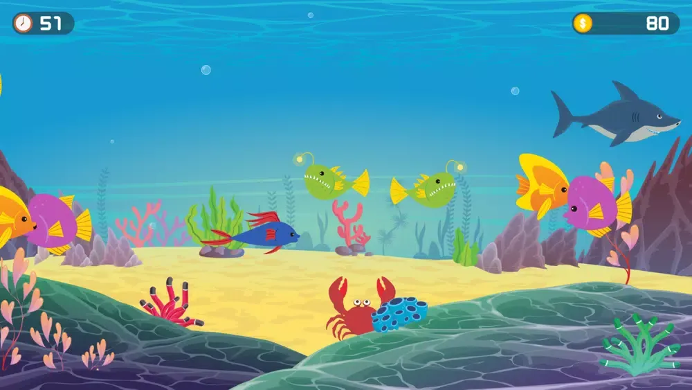 Tangkapan skrin Catch Fish In The Seabed