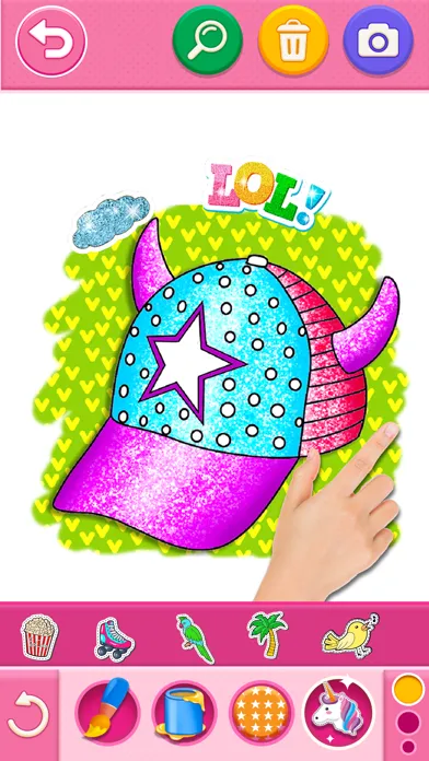 Glitter Dress Coloring Game應用截圖