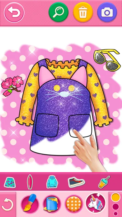 Glitter Dress Coloring Game應用截圖