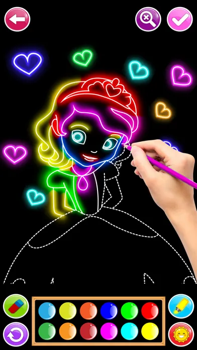 Learn to Draw Glow Cartoon Screenshots