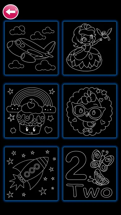 Learn to Draw Glow Cartoon Screenshots