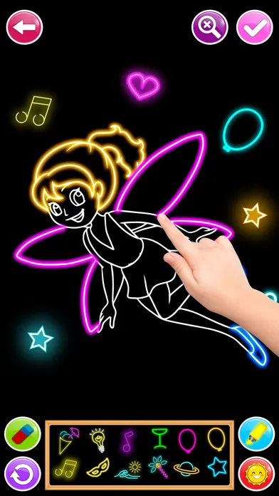 Learn to Draw Glow Cartoon Screenshots