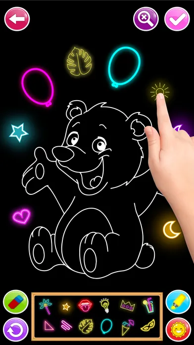 Learn to Draw Glow Cartoon Screenshots
