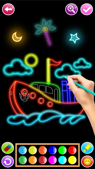 Learn to Draw Glow Cartoon Screenshots