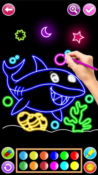 Learn to Draw Glow Cartoon Screenshots