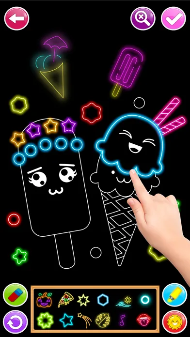 Learn to Draw Glow Cartoon Screenshots
