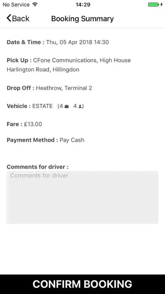 Capturas de tela do A1 BRACKNELL TAXI