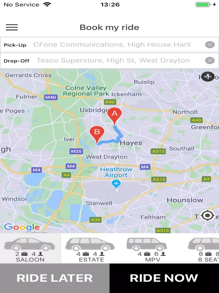 Captures d'écran de Sovereign Taxi iPad 