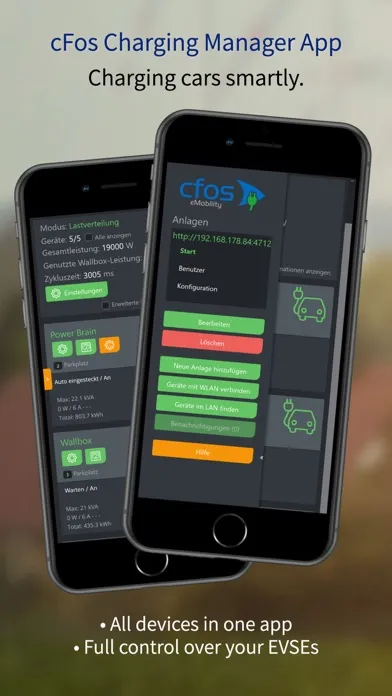 Tangkapan skrin cFos Charging Manager