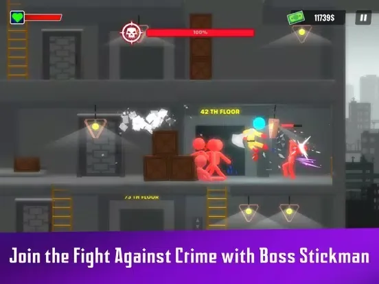 Boss Stickman iPad  Screenshots