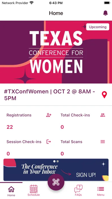 Capturas de tela do The Conferences for Women
