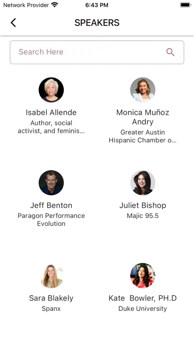 Capturas de tela do The Conferences for Women